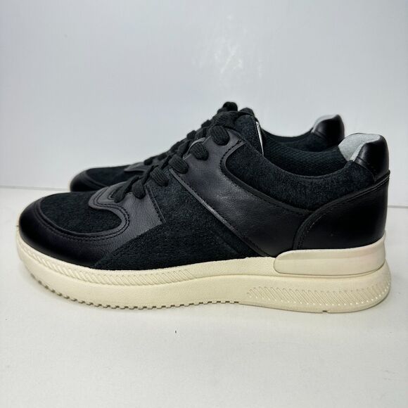 O by Everlane The Trainer Sneaker Leather Women's Shoes Black US M5/US W7 NWOB - Picture 1 of 9